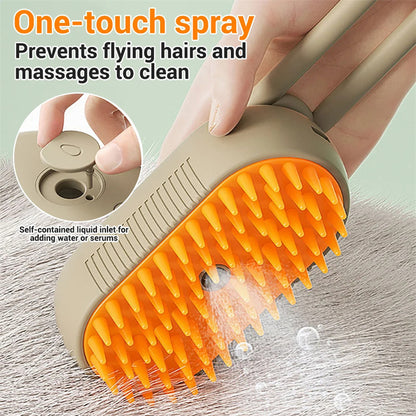 Gentle Steam Pet Brush