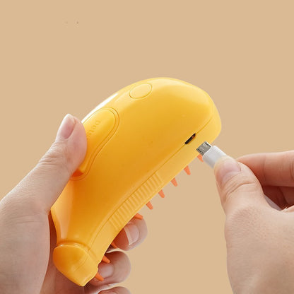3-in-1 Pet Steam Brush for Relaxed Grooming