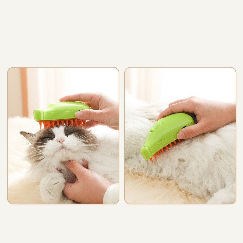 3-in-1 Pet Steam Brush for Relaxed Grooming