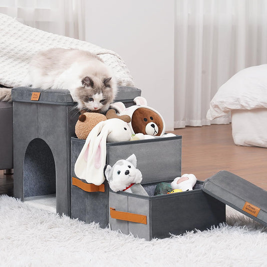 Pet Step Ladder – Space-Saving Foldable Stairs for Pets