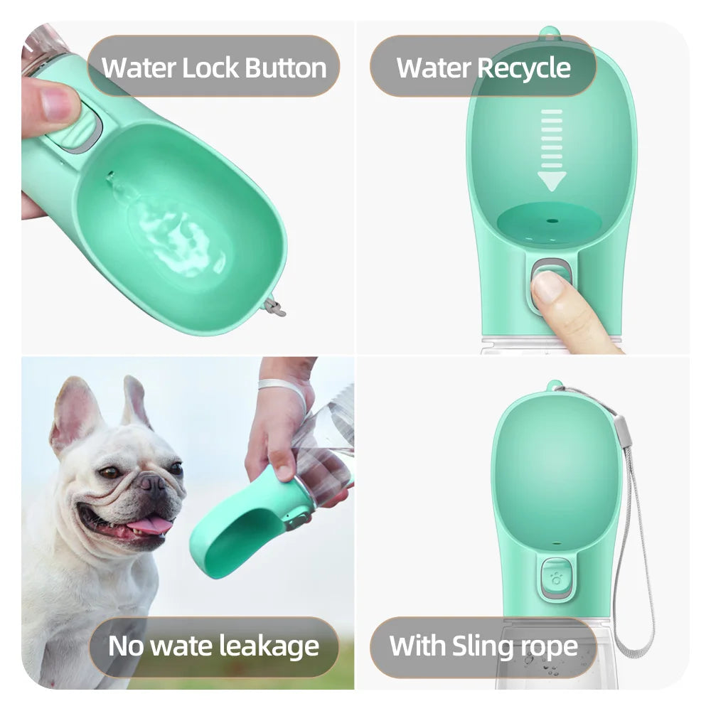 Outdoor Pet Water Bottle for Dogs and Cats