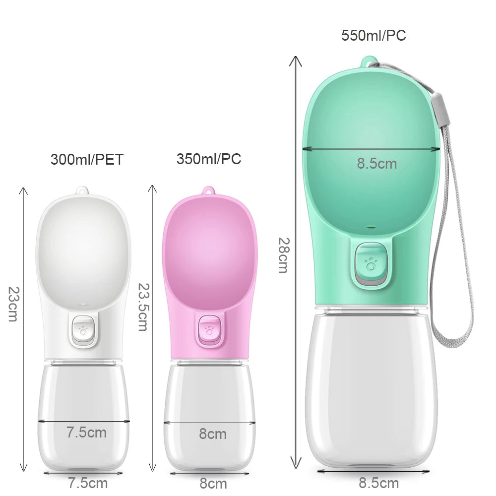 Outdoor Pet Water Bottle for Dogs and Cats