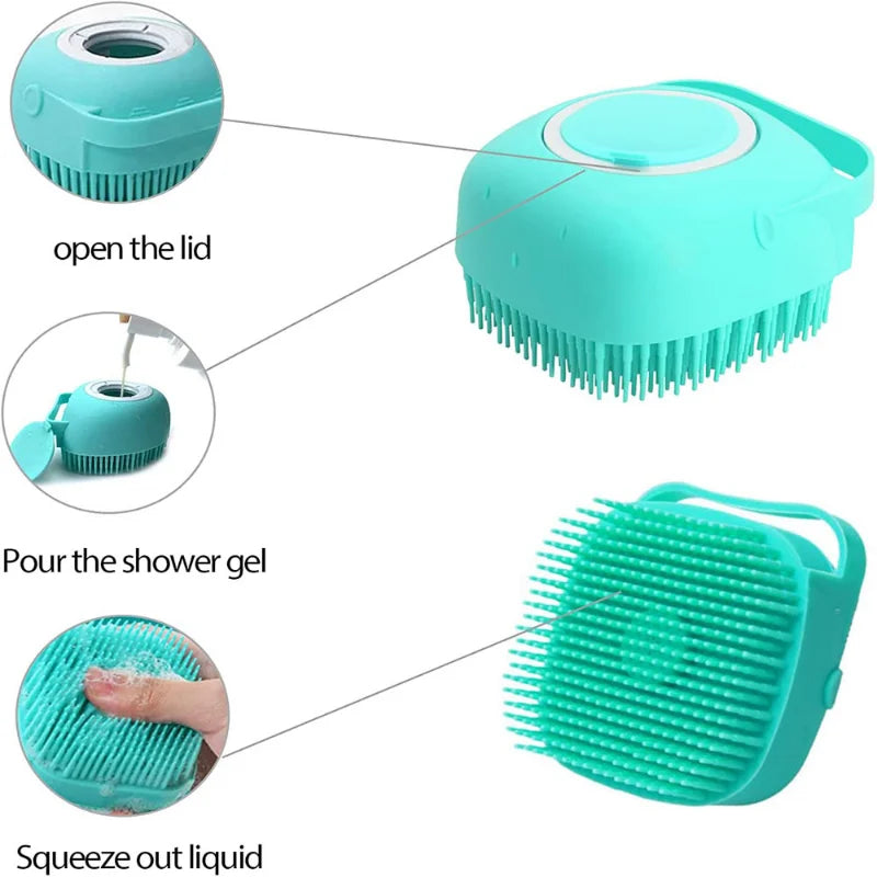 Pet Grooming Bath Brush for Stress-Free Cleaning